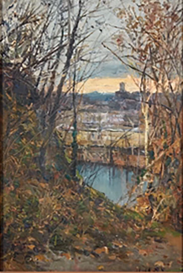 Paesaggio con fiume